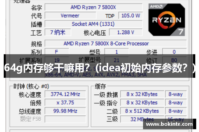 64g内存够干嘛用？(idea初始内存参数？)